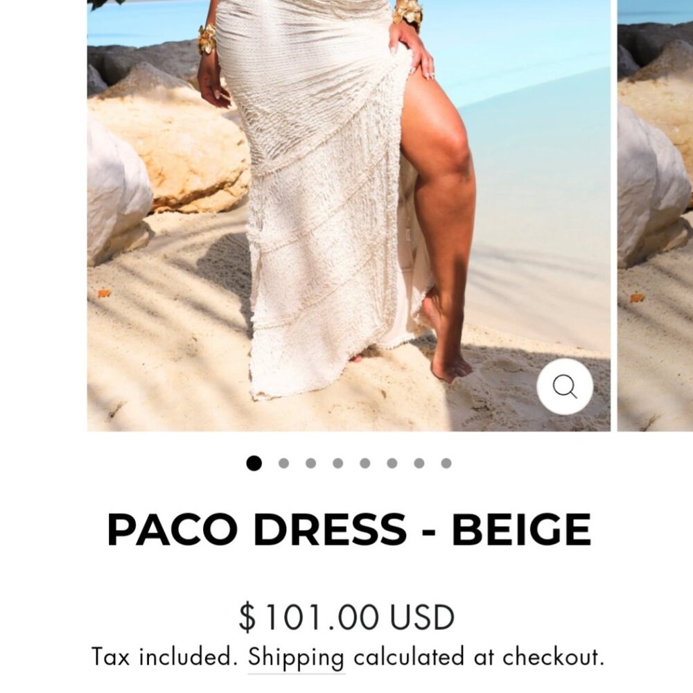 Bad society club- White dress, size small
